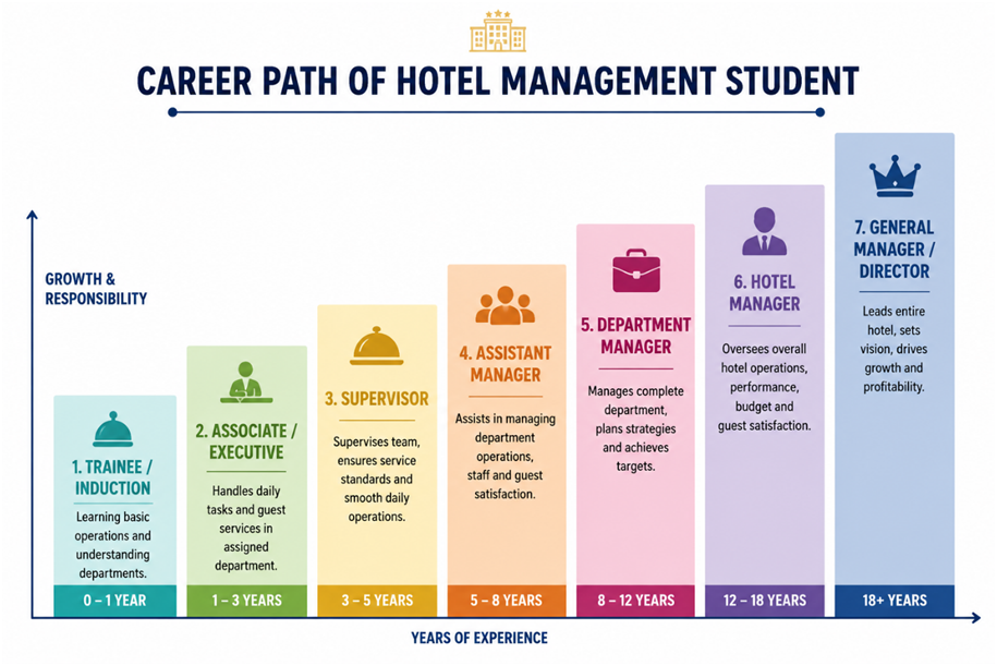 Career path of a hotel management student